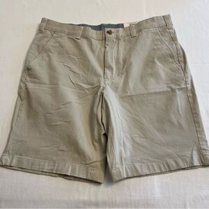 NWT Club Room Chino Shorts Classic Fit 9" Stretch Khaki/Tan Men’s Size 33